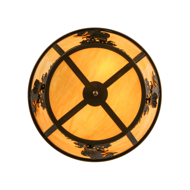 Rustic Lodge 4 - Light Flush Mount