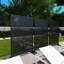 Pacifa Series 6 ft. H x 4 ft. W Metal Privacy Screen With Stripe Pattern-94328925