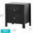 Elegantly Designed Bedside Table In Chic Black