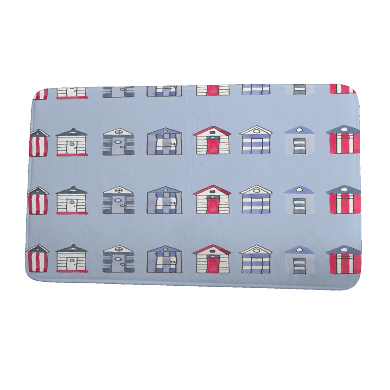 Tapis de bain Manford, l 24 po x L 17 po, Bleu