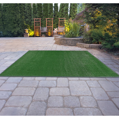  Tapis d'intérieur / extérieur vert artificiel 3 pi x 5 pi