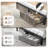 Queen Bed Frame With Headboard, Led Bed Frame With Charging Station, Storage Bed With 2 Wooden Drawers-1028532643-1020760812