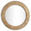 Miroir mural rond tissé à la main, style rustique rustique, idéal pour le salon, la chambre à coucher et la salle de bain-1258895325