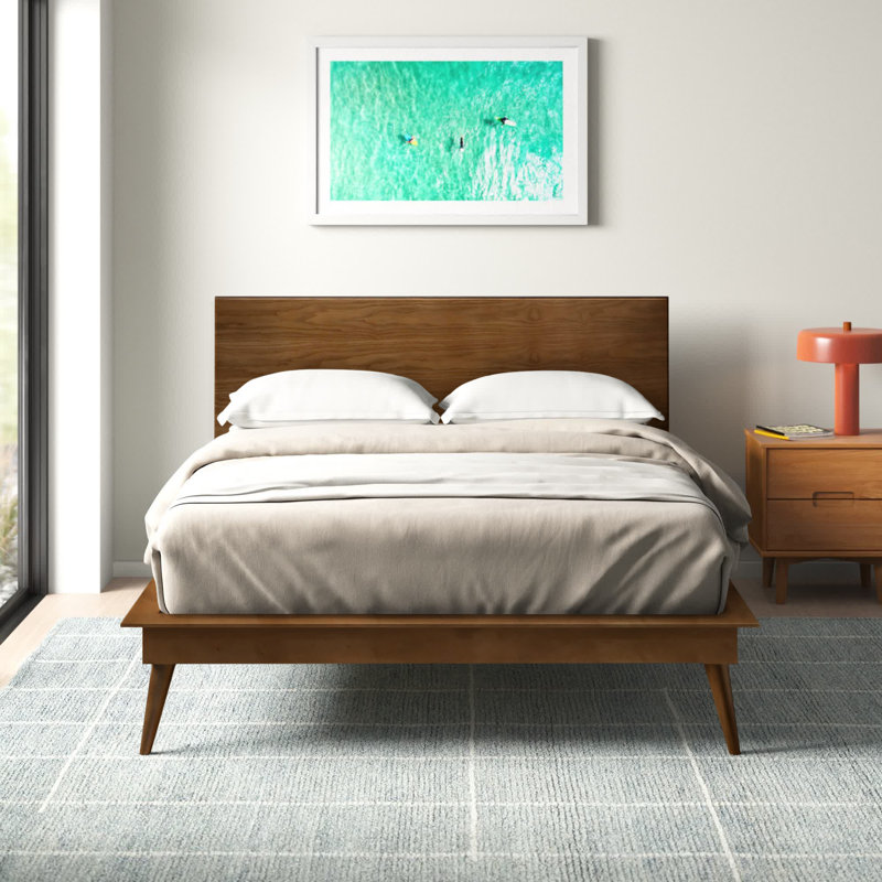 Defazio Platform Bed, Queen, Walnut