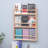 Solid Wood Wall-Mounted Bookshelf | Slim Multi-Layer Storage Shelf-1670346475