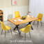 Ensemble de chaises de salle à manger, chaise d'appoint en velours-107092058-107092064