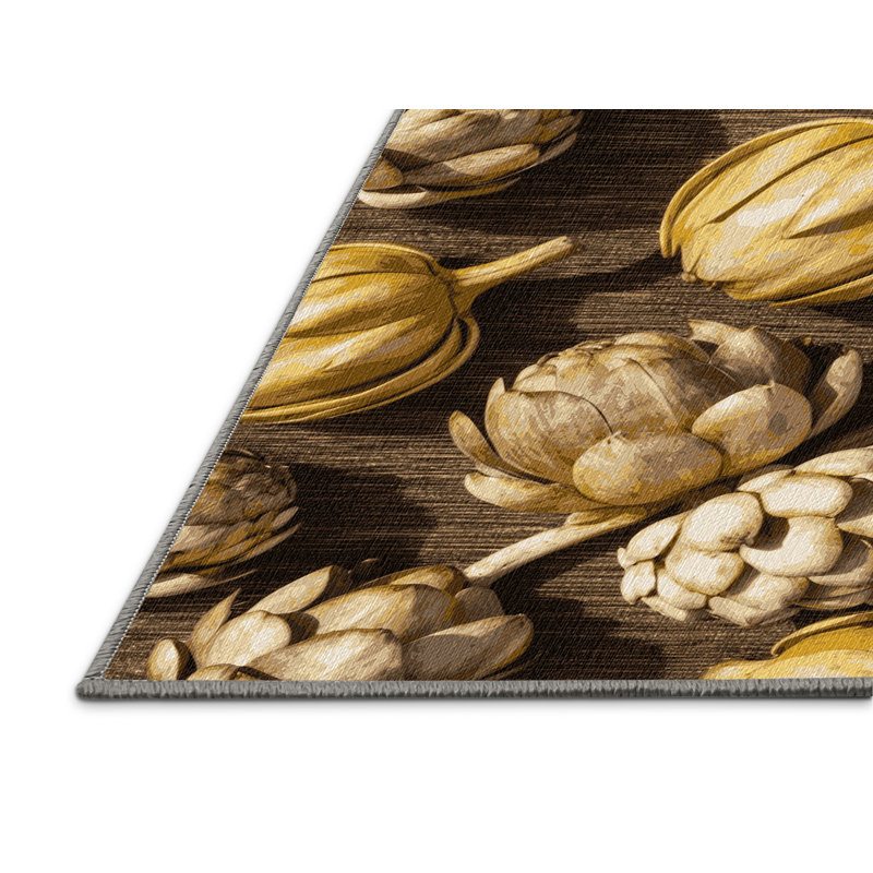  Tapis lavable Sunchoke, Rectangle de 5 pi x 8 pi