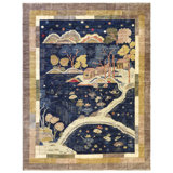 New Turkmen Afghan One-of-a-Kind Rectangle 9'3" X 11'9" Area Rug
