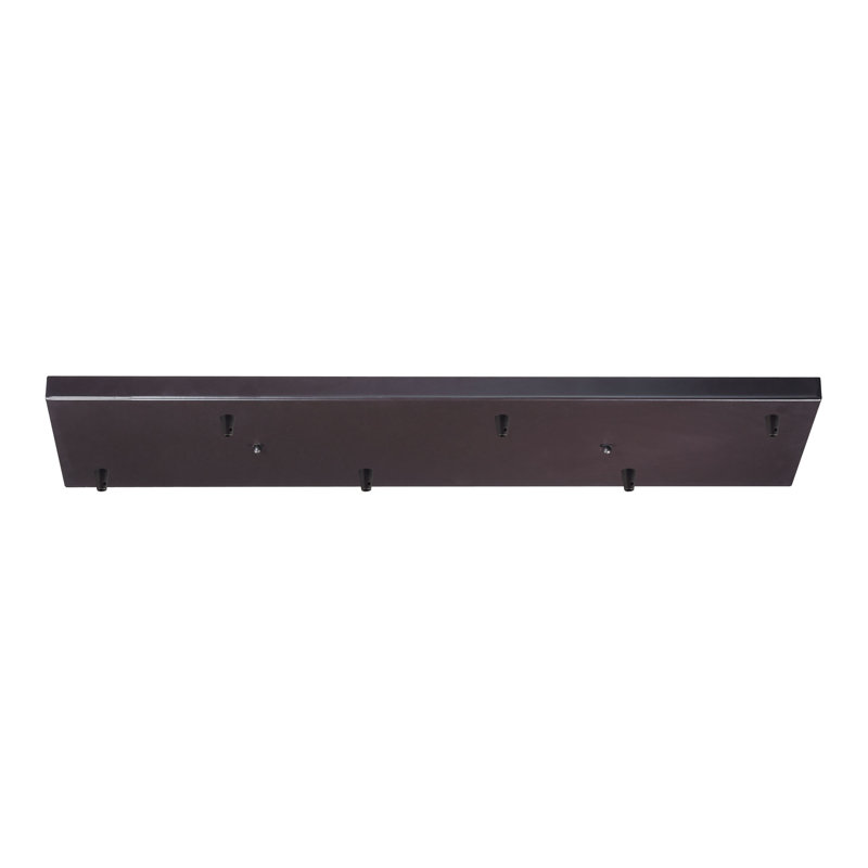 Contemporary 30'' Glass & Bronze Rectangular Lighting Canopy