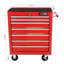 Coffre à outils mobile 7 tiroirs - Rouge, verrouillable, acier, structure en acier-549608342