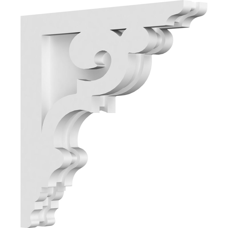 1 7/8"W X 12"D X 12"H Preston Architectural Grade PVC Corbel, 12" H x 12" W x 1.875" D