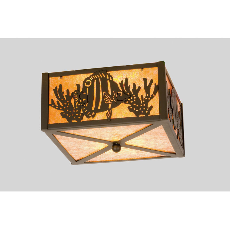 Rustic Lodge 2 - Light Semi Flush Mount