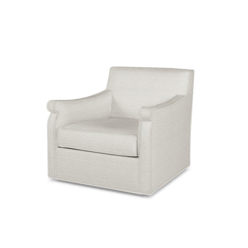 Fiske Outdoor Swivel Lounge Chair, Off-White 71629L12
