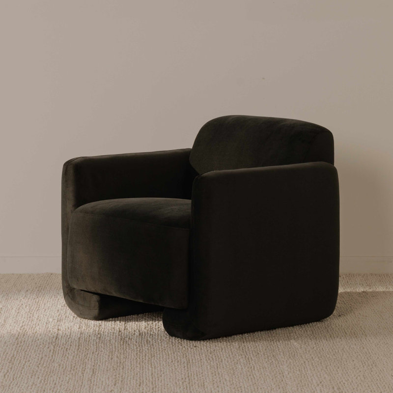 Fallon Armchair, Black Velvet