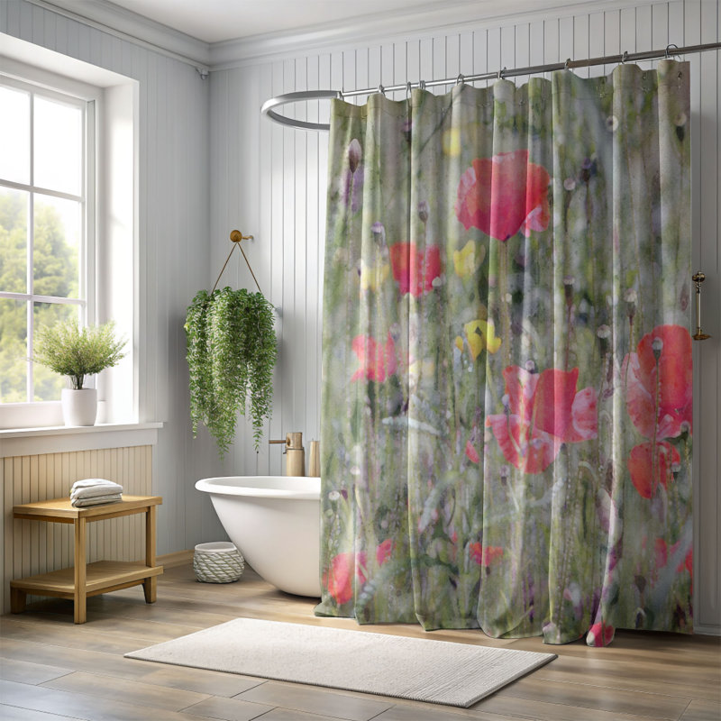 Rideau de douche Fujiye, H 74 po x l 71 po