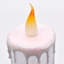 Bougies sans flamme sans parfum