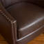 Fauteuil club en cuir reconstitué brun-1671843075