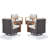 Allcot Outdoor Swivel Patio Chair With Cushions (Set Of 4)-1842425317-1842425322