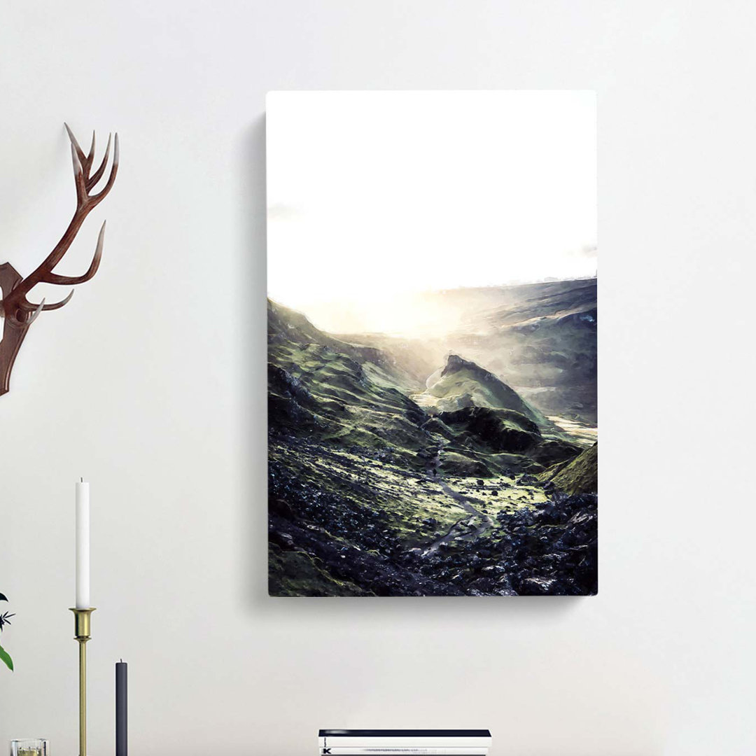 The Highlands in Scotland in Abstract - Wrapped Canvas