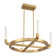 Del Mar 4-Light LED Chandelier in Warm Brass by Breegan Jane