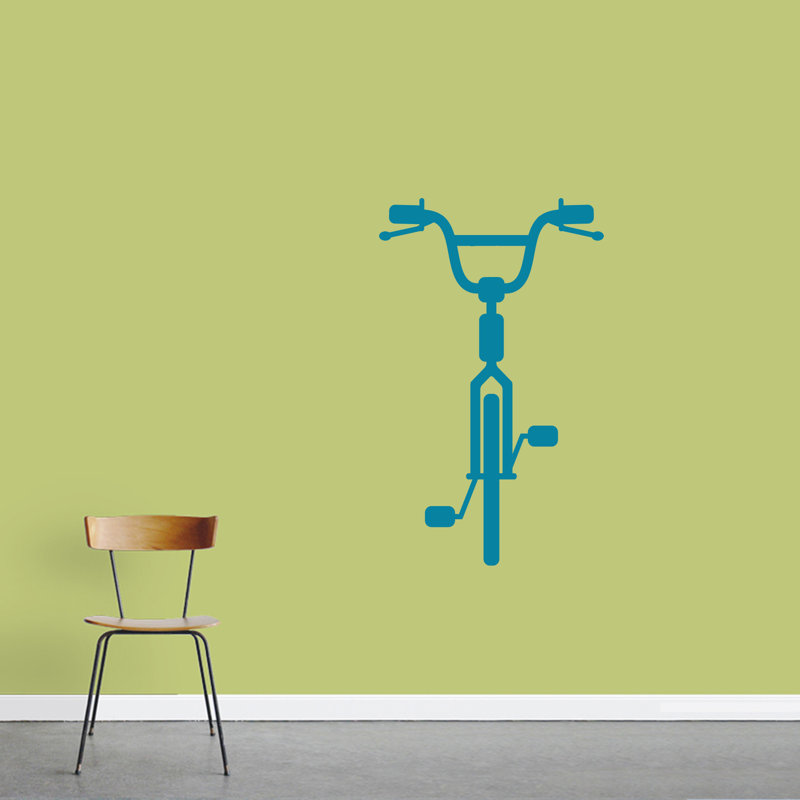 Décalcomanie murale vélo Haskin, Bleu sarcelle