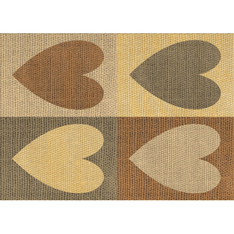 Tapis 100% à motif lavable à la machine 2989, Rectangle 2 pi x 3 pi