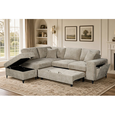 Corner Sofabed with Storage Jamie