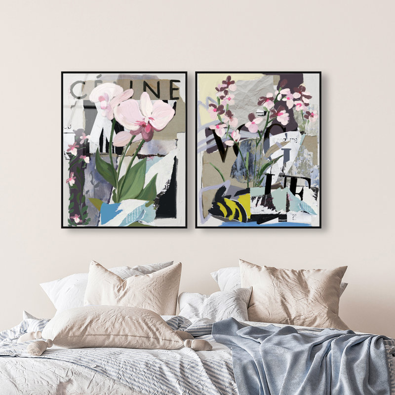 Fine Art Fashion Set, 25"H x 21"W, Black Floater Frame