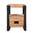 Nightstand Bedside Table with Compartment Bed Table Solid Wood Acacia