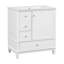 30" Freestanding Bathroom Vanity With Single Sink, 3 Drawers And Door Shelf-114299973