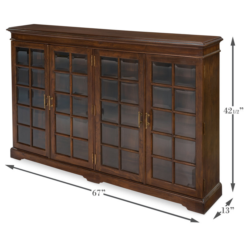 Morgan Solid Wood Bookcase, Walnut/Dark Brown