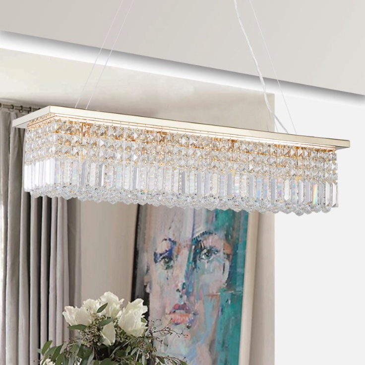 1 - Light Chandelier, Gold