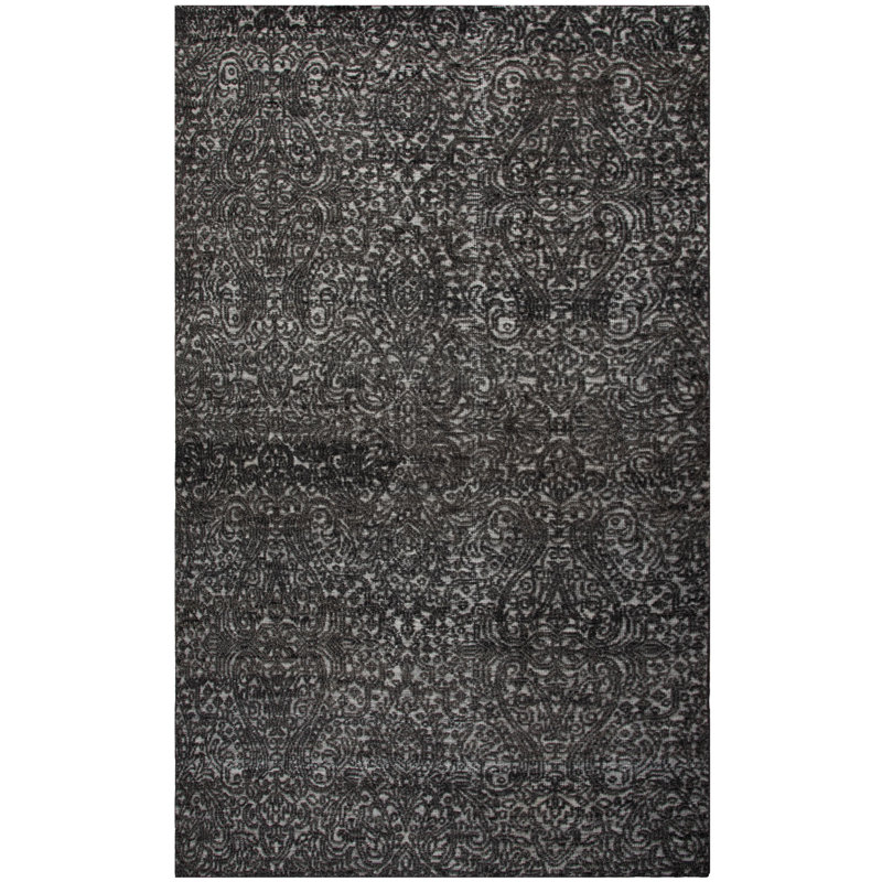 Tapis 100% laine noué à la main, Rectangle 6 pi x 9 pi
