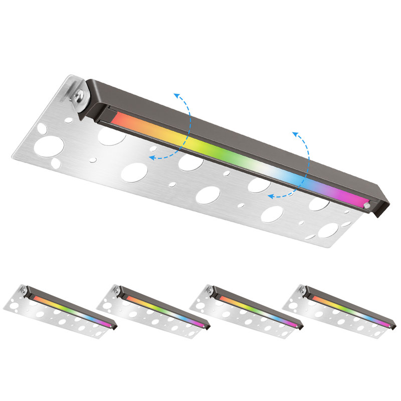 12" LED Hardscape Step Light Low Voltage Color Temperature Selectable-4PK