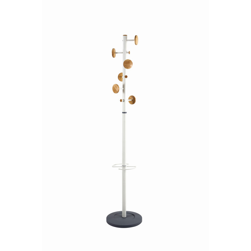 Adelle Metal Freestanding Coat Rack, White