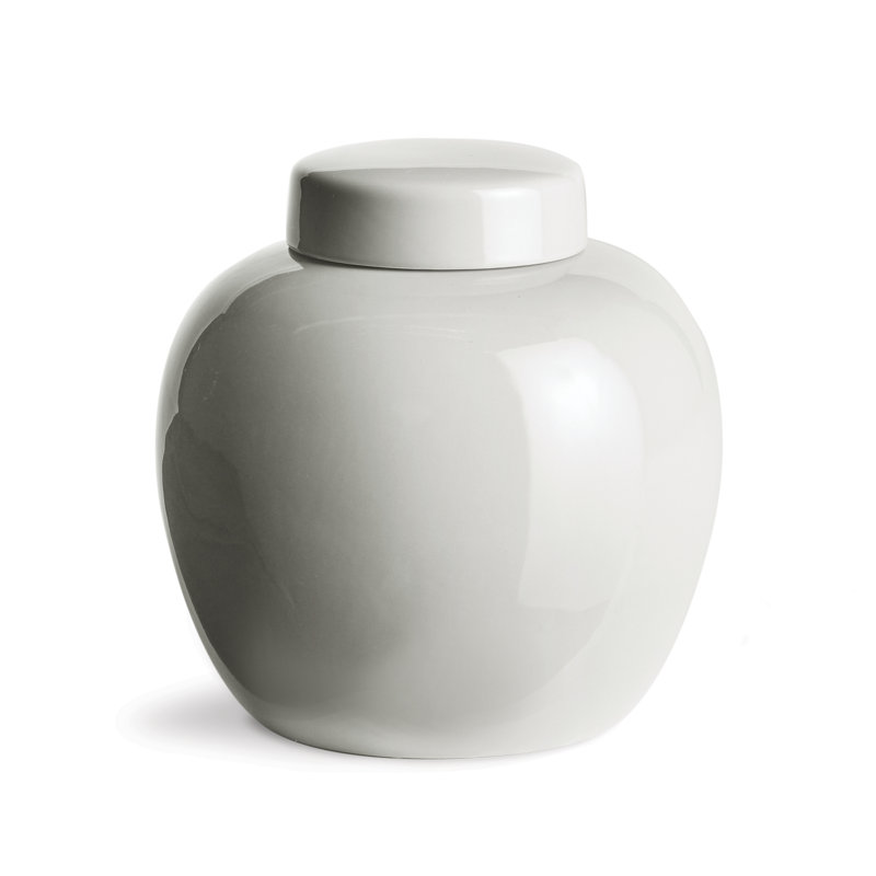 Francina Handmade Ceramic Ginger Jar, Blue, 9.5" H x 9" W x 9" D
