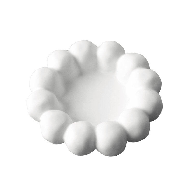 Assiette brillante, Blanc