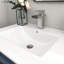 Comptoir de meuble-lavabo en céramique blanc avec lavabo L 48 po x l 18 po (comptoir seulement)