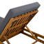ENSEMBLE DE CHAISE LUNGE, EN BOIS D'ACACIA AVEC COUSSIN LONGE ET PLI triple-1633668280