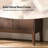 Martha Daniel 58" W Mid-Century Modern Fluted 4-Door Sideboard with Adjustable Shelves and Cable Management