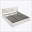 Lit plateforme rembourré avec rangement et tête de lit hydraulique, tissu chenille, noir-842373888-842373891