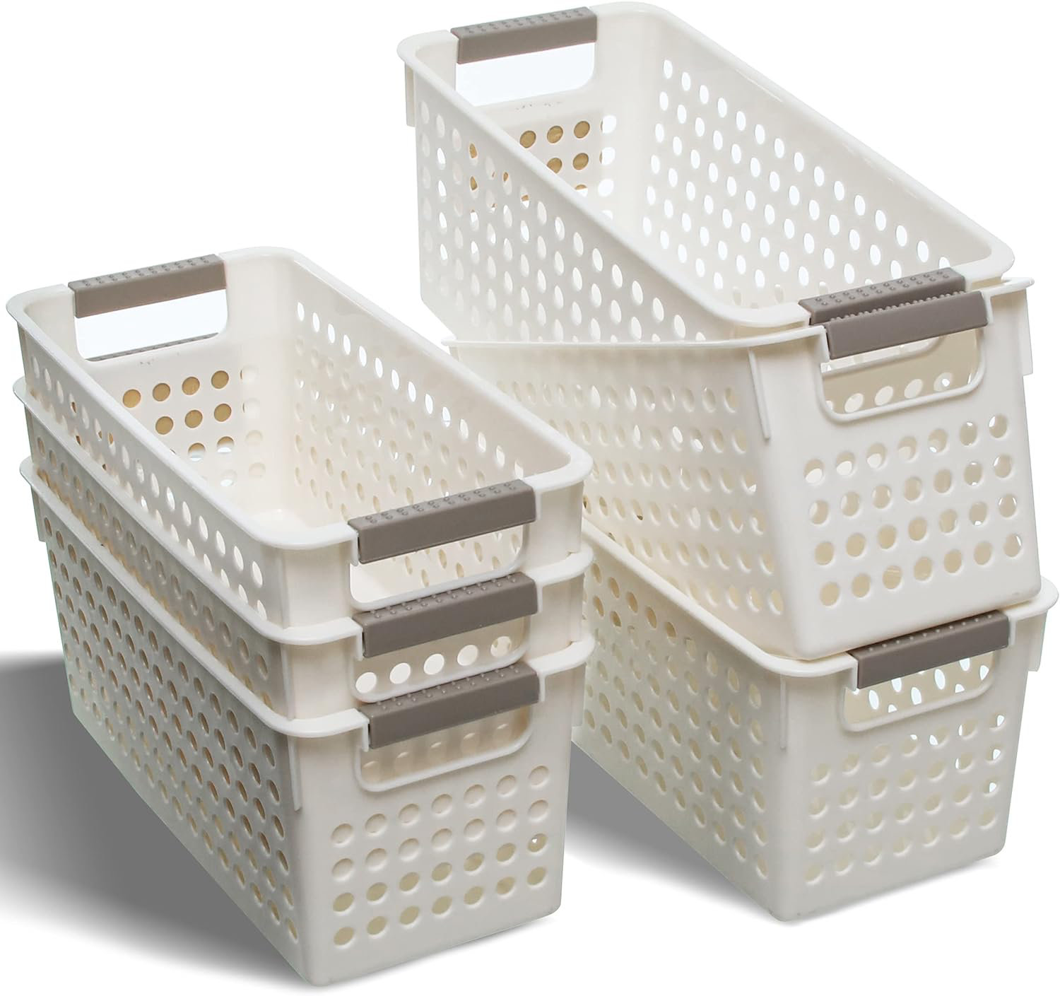 Pantry Organization and Storage Baskets, Pantry Organizer Bins White Pantry  Stor