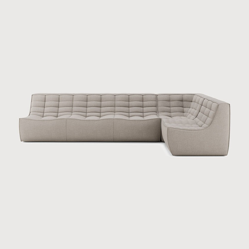 N701 Modular Sofa Set - Combo Left - 1 Seater + 2 Seater + 90° Square Corner