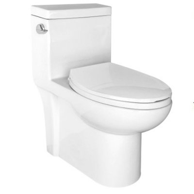 Toilette allongée une pièce 1,26 GPF (économe en eau) (siège inclus)
