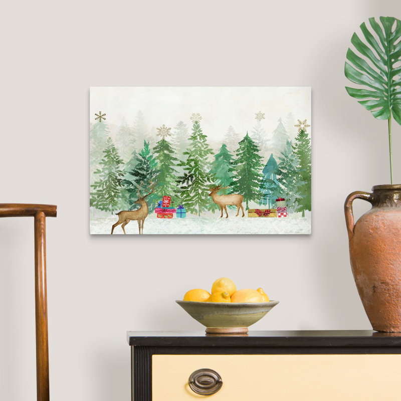 Magie de Noël - reproduction d'art sur toile, Toile tendue, H 16 po x l 24 po x P 1,25 po