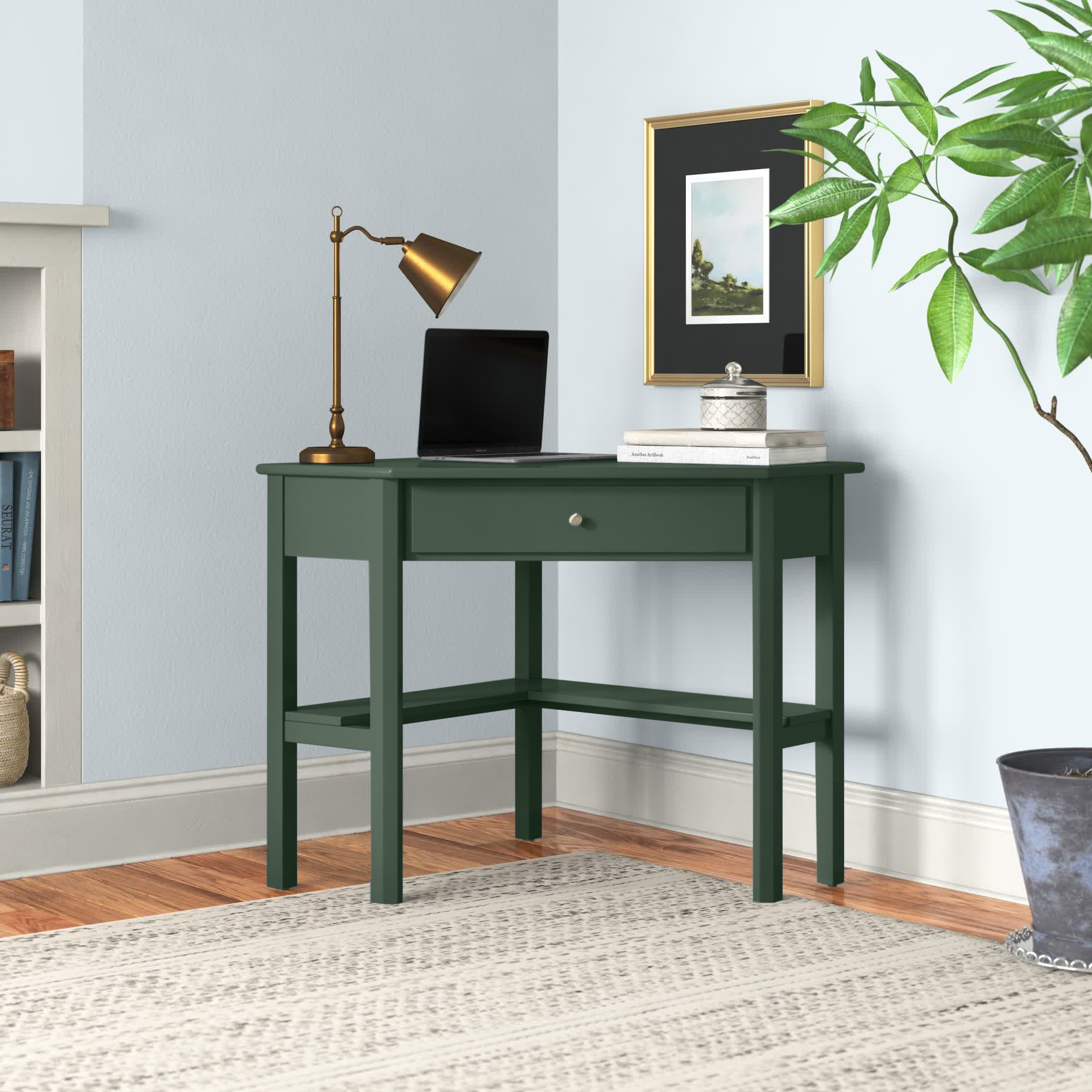 Winston Porter Careyann Corner Writing Desk & Reviews | Wayfair