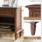 Victoria Wladimir Transitional 28'' W 1-Drawer Nightstand with Solid Wood Legs and Built-in Charging Station-117167469