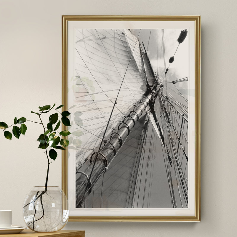 « set voile ii », impression sur toile, H 22,5 po x l 30,5 po x P 1,5 po, Or