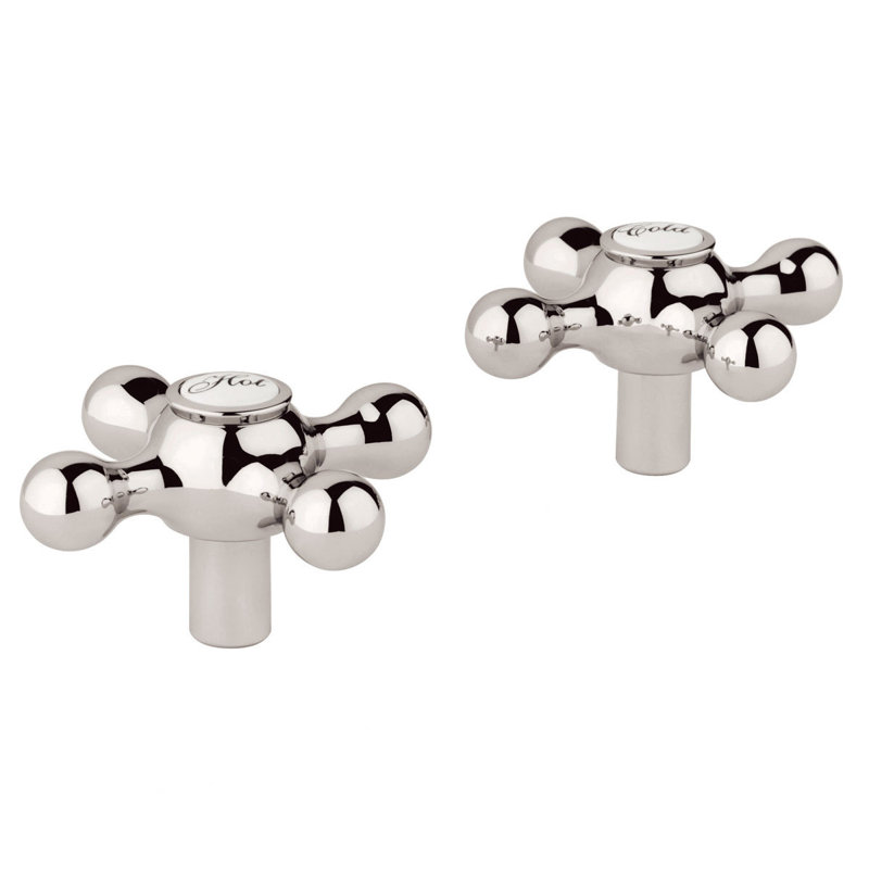 Seabury® Cross Handles, Polished Nickel Infinity