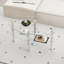 Table basse ovale en verre transparent, table moderne avec pieds en acier inoxydable, table basse en verre à 3 couches pour le salon